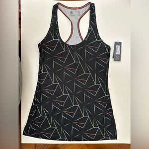 XERSION  WOMEN'S RACERBACK SPORTS  TANK TOP SMALL SEMI-FIT black running